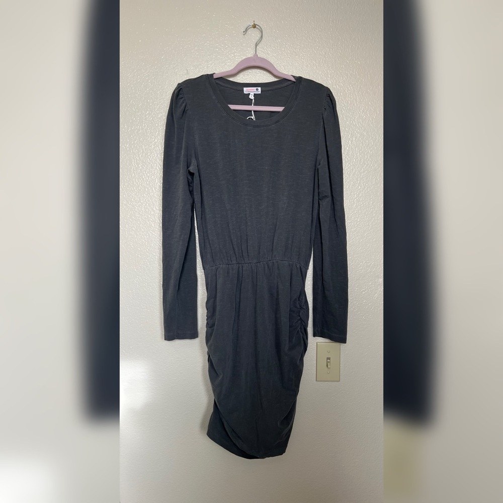 Anthropologie grey long sleeve dress NWT